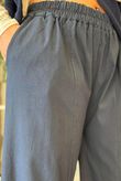 Bennie Quirky Barrel Pant Navy Pin Stripe